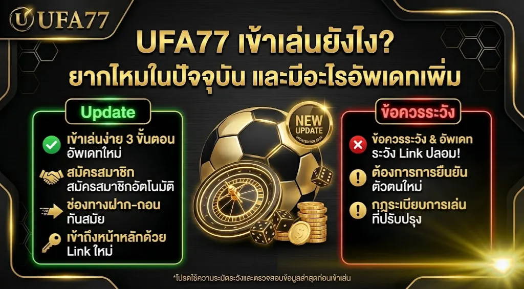 UFA77 เข้าเล่นยังไง
